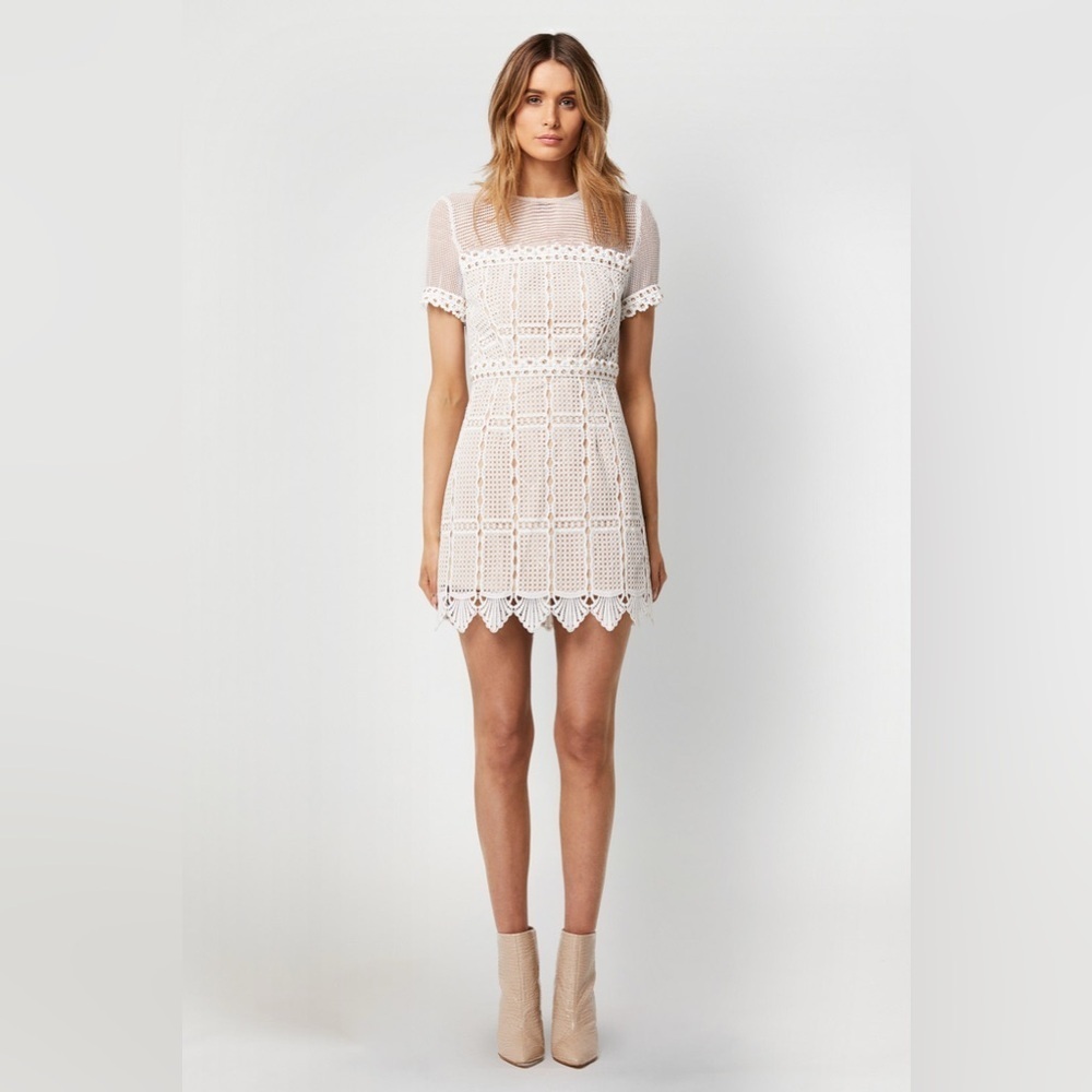 Freyai Elliatt Dress - White, Size M, EUC